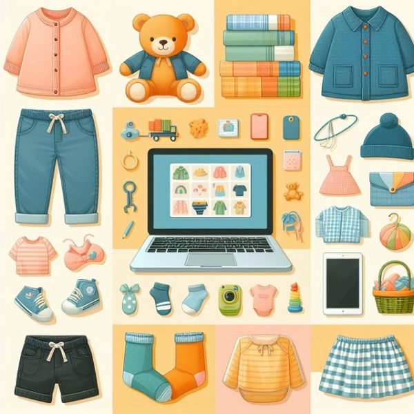 子供服の通販サイトのイメージ